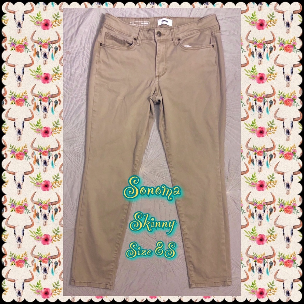 Ladies Skinny Khakis 8Short